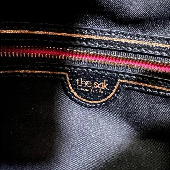 Vintage THE SAK COLLECTIVE Yellow Leather Hobo Shoulder Bag - Picture 9 of 16